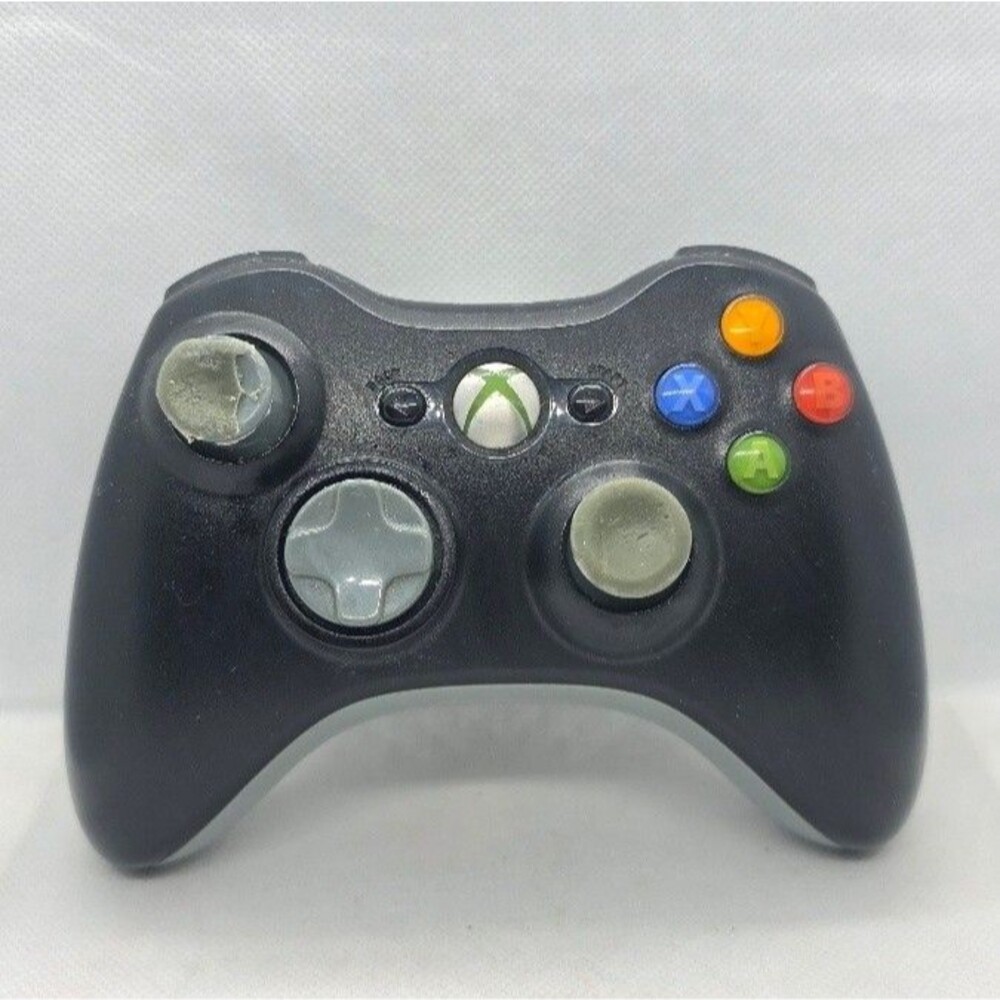 Official Microsoft Xbox 360 Wireless Controller Black Gamepad w/Battery Pack
